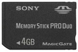 Sony Memory Stick PRO Duo -- 4GB (PlayStation Portable)